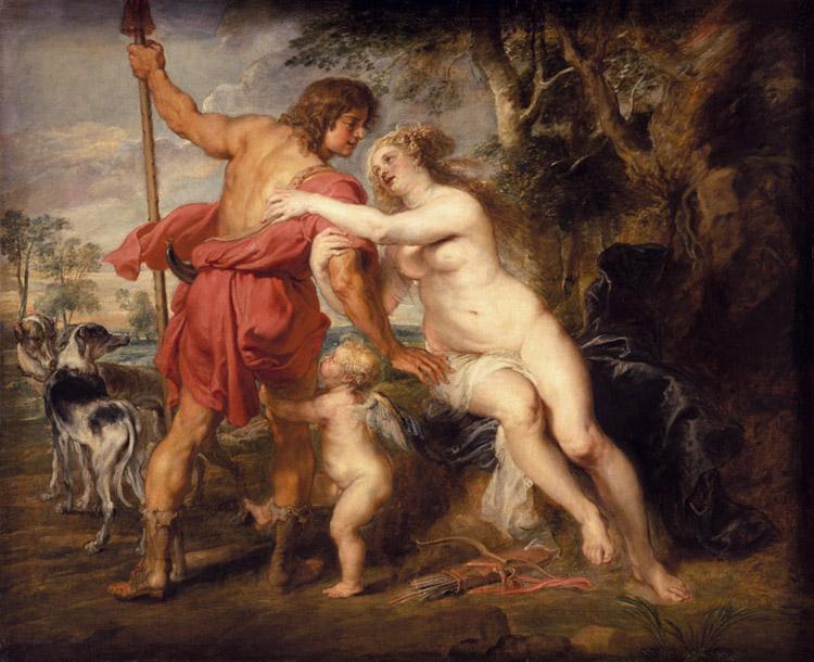 Peter Paul Rubens Venus and Adonis (mk27) Sweden oil painting art